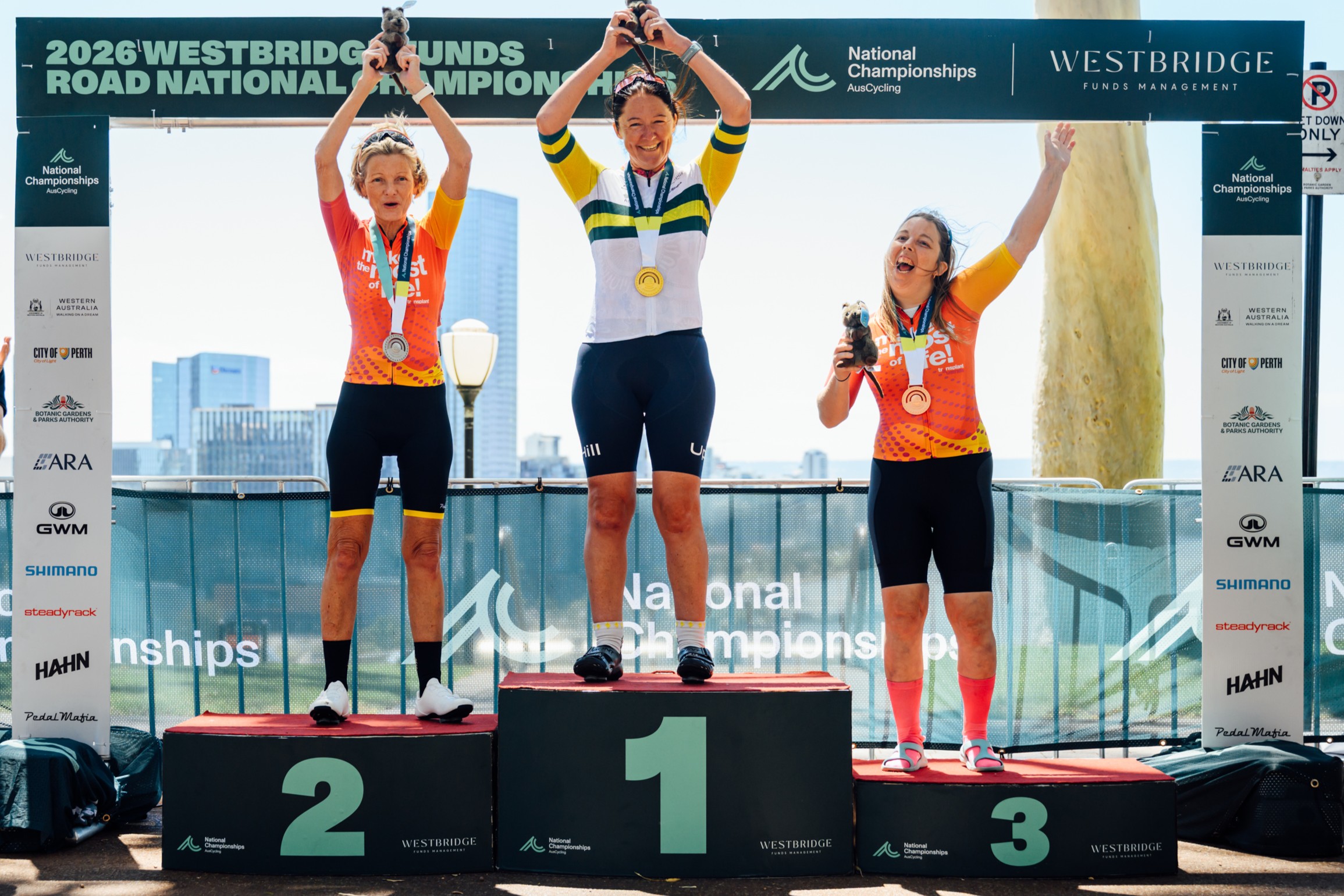 Podium from para-cycling and transplant road races at the 2026 Westbridge Funds Road National Championships